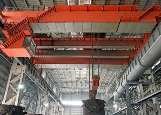 16/3.2t QDY Type Double Girder Bridge Casting Crane Di Pabrik Tugas Berat