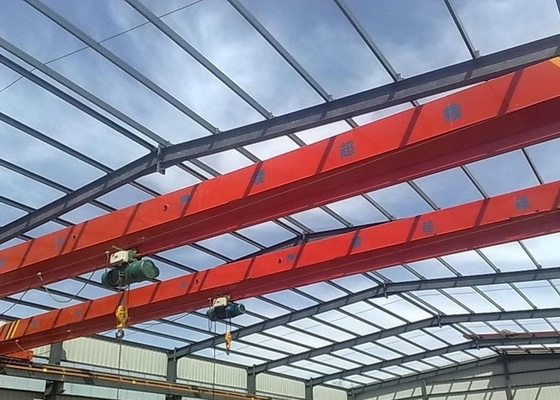 Perlindungan Overload Single Girder Overhead Crane Industrial EOT Crane Dengan Limit Switch