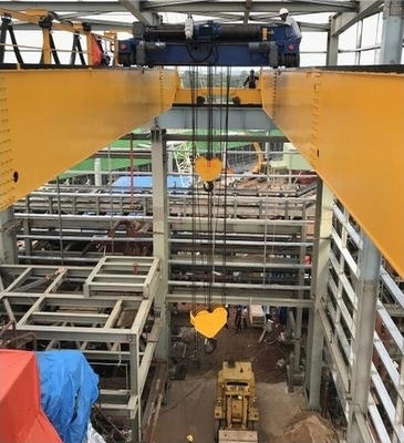 Model Eropa CXTD 20T Double Girder EOT Crane Dengan Trolley Hoist