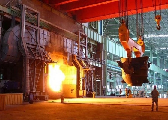 Q345B Material Foundry Ladle Crane Besi Pengecoran Logam Overhead Crane Cair Cair Sendok