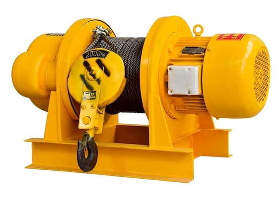 ISO Low Noise Light Duty Winch Listrik Kecil Dengan Rem Elektromagnetik