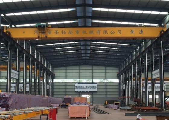 CE ISO A5 39m Span Overhead Traveling Bridge Crane Untuk Material Yard