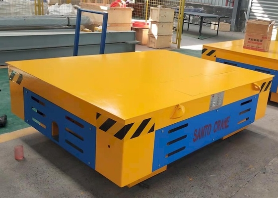 Adjustable P18 P50 QU100 Rail Electric Transfer Cart Untuk Transportasi Material