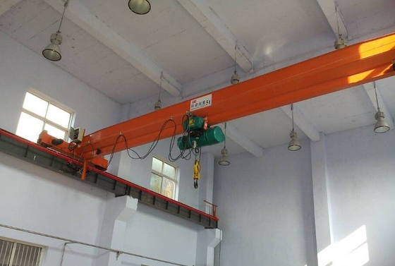 Tugas Ringan 8m/Min Angkat Derek Overhead Girder Tunggal Rentang 7,5m-31.5m