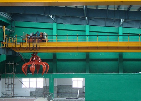 Pengecoran 500 Ton 2 Beam Heavy Duty Overhead Crane Dengan Kait Ganda