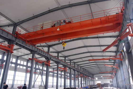 Troli Listrik Double Girder Overhead Crane 10ton Dengan Remote Control
