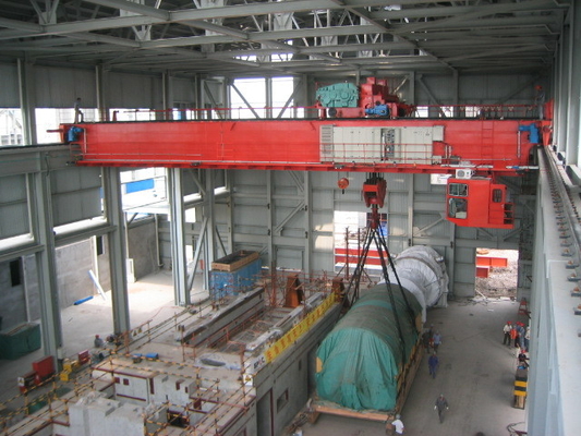 Troli Listrik Double Girder Overhead Crane 10ton Dengan Remote Control