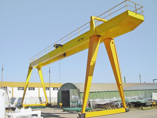 Pengangkatan Batu Granit Dan Marmer Menggunakan Double Girder Gantry Crane Heavy Duty