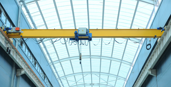 Indoor Eropa Single Beam Overhead Bridge Crane Remote Control 10 Ton