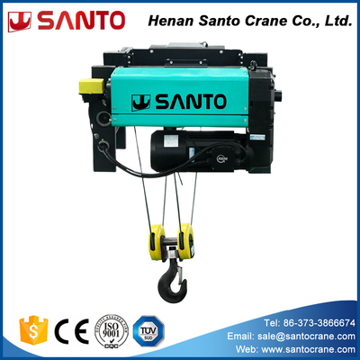 Headroom Rendah Jenis Eropa Wire Rope Hoist Crane 15 Ton