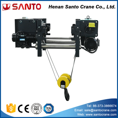 Headroom Rendah Jenis Eropa Wire Rope Hoist Crane 15 Ton