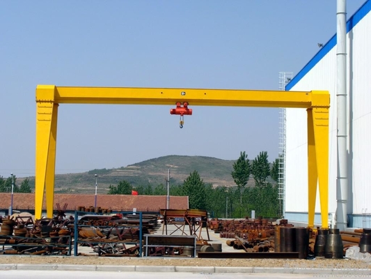 Single Beam Motorized Gantry Crane Santo Crane 10t Dengan Electric Hoist
