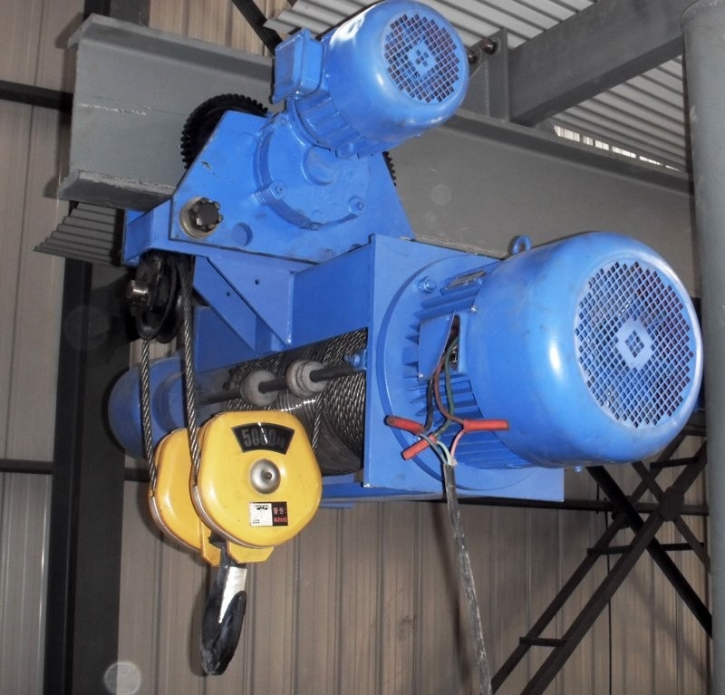 Kontrol Liontin Tali Kawat Listrik Hoist 5 Ton 9m Mengangkat Tinggi Dengan Saklar Batas