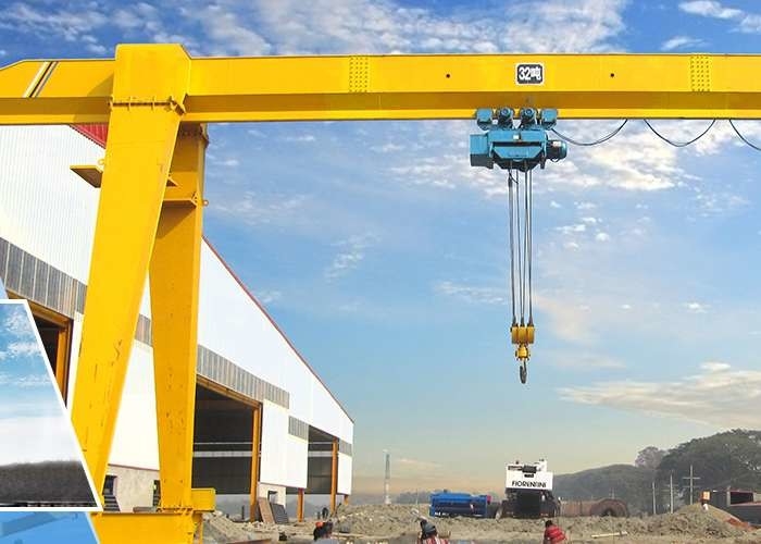 7M-40M Span Truss Beam Single Girder Gantry Crane 10 Ton Untuk Pabrik Semen