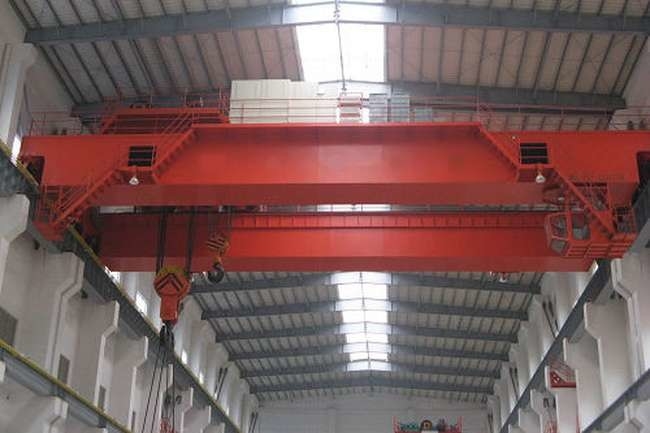 Q235B Q345C 32Ton Jembatan Crane Workshop Double Beam Overhead Traveling Crane