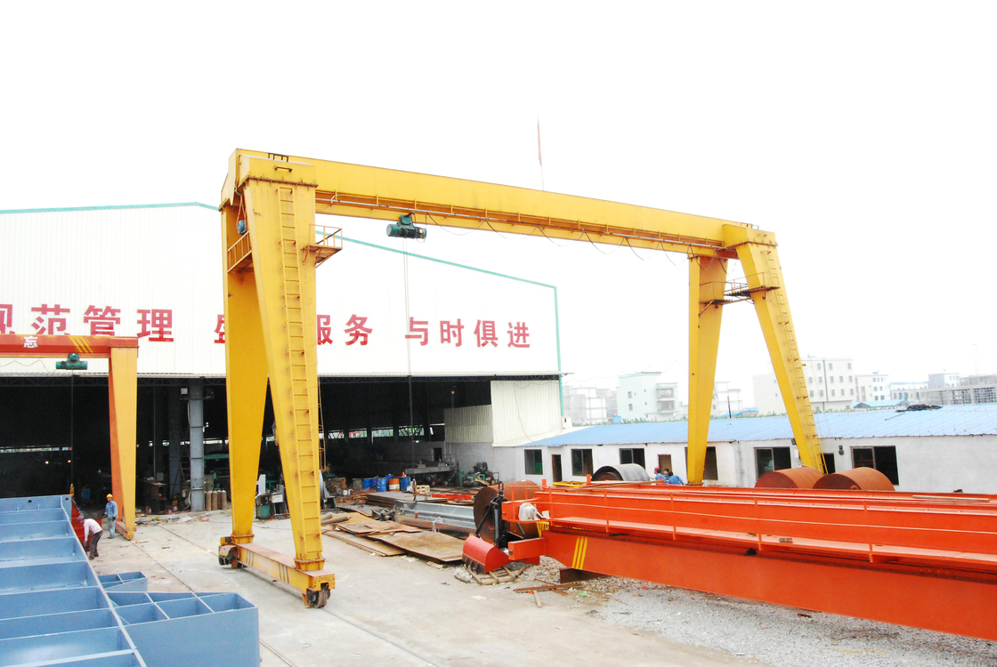 5T 10T 20T Bingkai Single Beam Gantry Crane Barang Halaman Marmer Granit Batu Crane