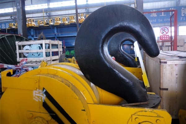 Tipe Eropa Overhead Gantry Hoist Forged Block Double Crane Hook Berbentuk C